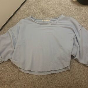 Free people wide armed cropped shirt